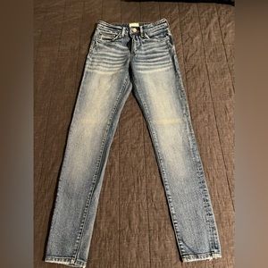 Gilded intent high rise skinny jeans